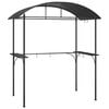 vidaXL Gazebo BBQ et &eacute;tag&egrave;res lat&eacute;rales anthracite 220x115x230cm acier