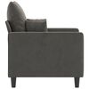 vidaXL Fauteuil Gris fonc&eacute; 60 cm Velours