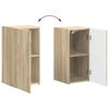 vidaXL Ensemble meuble TV 4 pcs Ch&ecirc;ne Sonoma Bois d'ing&eacute;nierie