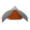 vidaXL Tente tipi avec toit Gris et orange 600 x 600 x 347 cm