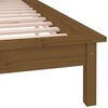 vidaXL Cadre de lit &agrave; LED sans matelas 200x200 cm bois massif