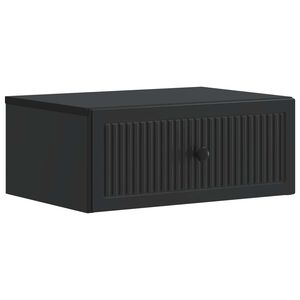 vidaXL Cabinet de chevet Noir 49 x 34,5 x 20 cm Bois d'ing&eacute;nierie