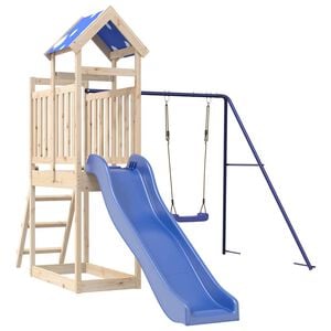 vidaXL Aire de jeux d'ext&eacute;rieur bois de pin massif