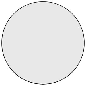 vidaXL Miroir mural Noir &Oslash; 60 cm Rond
