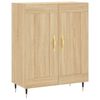 vidaXL Buffet haut Ch&ecirc;ne sonoma 69,5x34x180 cm Bois d'ing&eacute;nierie