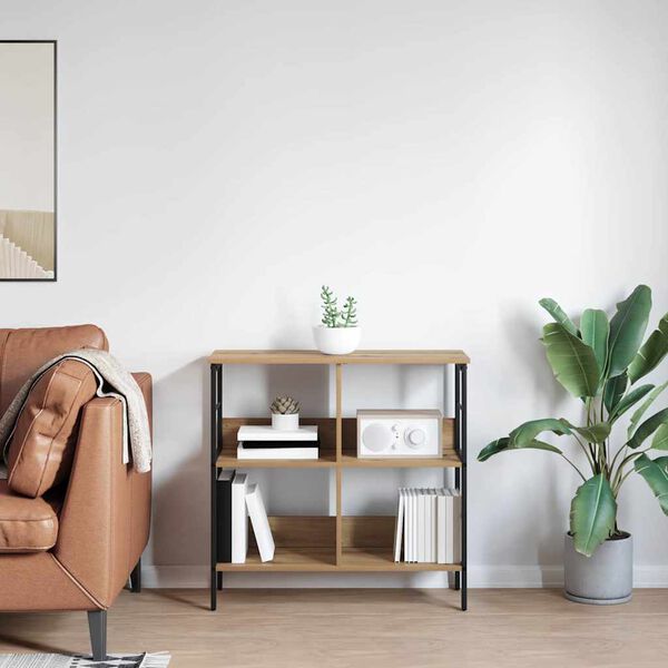 vidaXL &Eacute;tag&egrave;re Ch&ecirc;ne artisanal 82 x 32 x 79 cm Bois d'ing&eacute;nierie