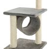 vidaXL Arbre à chat avec griffoirs en sisal 65 cm Gris