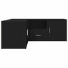 vidaXL Armoire d'angle noir 200x40x45 cm bois d&rsquo;ing&eacute;nierie