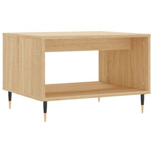 vidaXL Table basse ch&ecirc;ne sonoma 60x50x40 cm bois d'ing&eacute;nierie