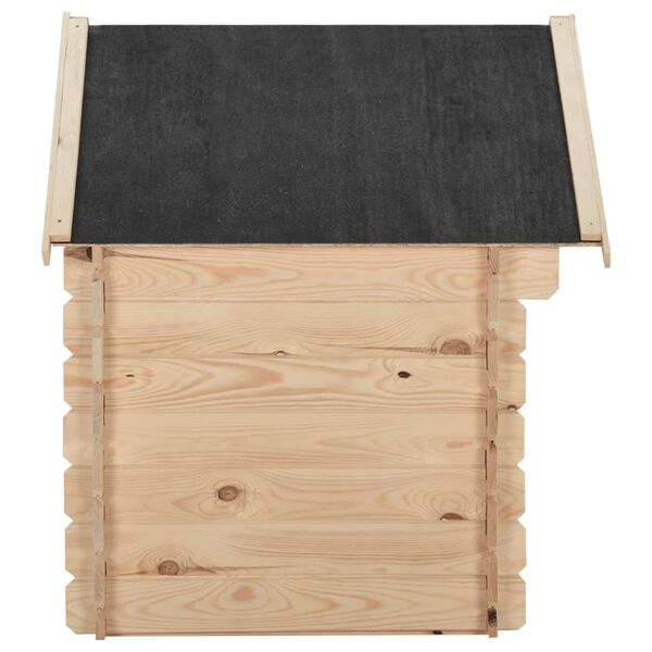 vidaXL Niche pour chiens 95 x 75 x 100,6 cm Bois de pin massif 14 mm