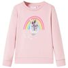 Sweat pour enfants rose clair 104