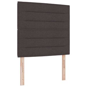 vidaXL T&ecirc;te de lit Marron fonc&eacute; 100 cm tissu