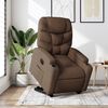 vidaXL Fauteuil inclinable électrique marron tissu