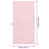 vidaXL Serviettes de sport 2 pcs Rose 100 x 50 cm