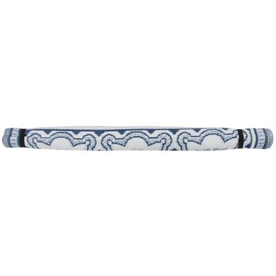 Esschert Design Tapis d'extérieur 151,5 cm Bleu et blanc OC23