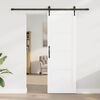 vidaXL Porte coulissante ORKDAL Blanc et Noir 73,5 x 211 cm Pin massif
