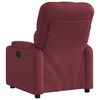 vidaXL Fauteuil inclinable &eacute;lectrique Rouge bordeaux Tissu