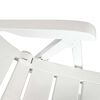 vidaXL Ensemble à manger de jardin 3 pcs Blanc Polypropylène
