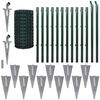 vidaXL Cl&ocirc;ture Euro Acier 25 x 1,7 m Vert