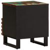 vidaXL Tables de chevet 2 pcs 40x34x46 cm bois massif de r&eacute;cup&eacute;ration