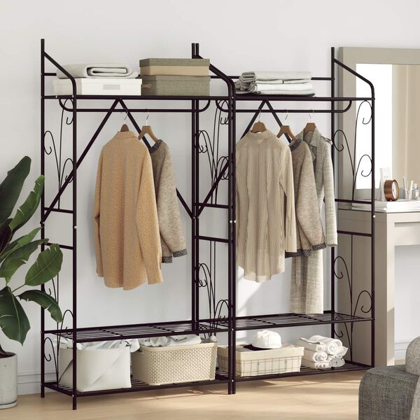 vidaXL Armoire Ouverte Uni 2 pcs 78 x 36 x 158 cm