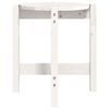 vidaXL Table basse Blanc Ø 42,5x45 cm Bois massif de pin