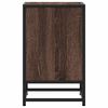 vidaXL Tables de chevet 2 pcs chêne marron bois d'ingénierie et métal