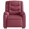 vidaXL Fauteuil inclinable de massage électrique Rouge bordeaux Tissu