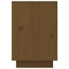 vidaXL Table de chevet Marron miel 50x34x50 cm Bois de pin massif