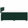 vidaXL Sommier &agrave; lattes de lit et matelas Vert fonc&eacute; 140x190cm Velours