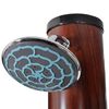 vidaXL Douche solaire de piscine 1,96 m avec finition en faux bois