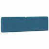 vidaXL Coussin de t&ecirc;te de lit bleu 180 cm velours
