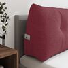 vidaXL Coussin de Dos Bordeaux 120 x 24 x 50 cm tissu