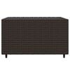 vidaXL Salon de jardin 4 pcs avec coussins Marron Résine tressée