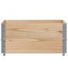 vidaXL Colliers de palette 2 pcs 80x60 cm bois de pin solide