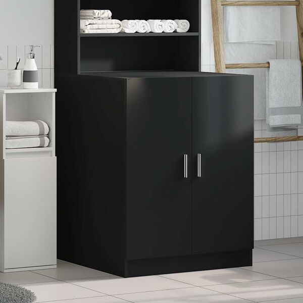 vidaXL Meuble pour machine &agrave; laver Noir 71x71,5x91,5 cm