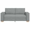 vidaXL Canapé 2 places Gris clair 140 cm Tissu