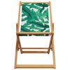 vidaXL Chaises de plage pliantes lot de 2 tissu et bois massif