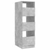 vidaXL Armoire &agrave; Laver Gris b&eacute;ton 50 x 68 x 162 cm Bois d'ing&eacute;nierie