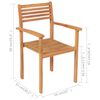 vidaXL Ensemble &agrave; manger de jardin 9 pcs Bois de teck massif