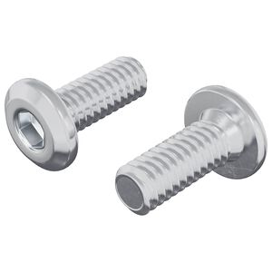 vidaXL Vis &agrave; T&ecirc;te Bloqu&eacute;e 2 pcs Argent&eacute; M6 x 15 mm Acier