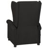 vidaXL Fauteuil de massage Noir Tissu