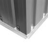 vidaXL Abri de jardin M&eacute;tal Gris