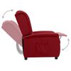 vidaXL Fauteuil inclinable Rouge bordeaux Tissu
