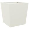vidaXL Jardini&egrave;res 2 pcs blanc 50x50x50 cm acier