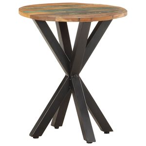 vidaXL Table d'appoint 48x48x56 cm Bois de r&eacute;cup&eacute;ration massif