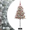 vidaXL Arbre de No&euml;l Artificiel avec Boule 120 cm 150 LED Blanc chaud