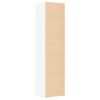 vidaXL Buffet haut blanc 45x42,5x185 cm bois d'ing&eacute;nierie
