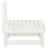 vidaXL Canapés centraux de jardin 2 pcs blanc bois de pin massif