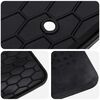 vidaXL Tapis de voiture 3 pcs Noir Caoutchouc
